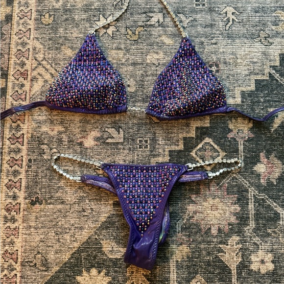 Purple Crystal Bikini Set - Picture 1 of 4